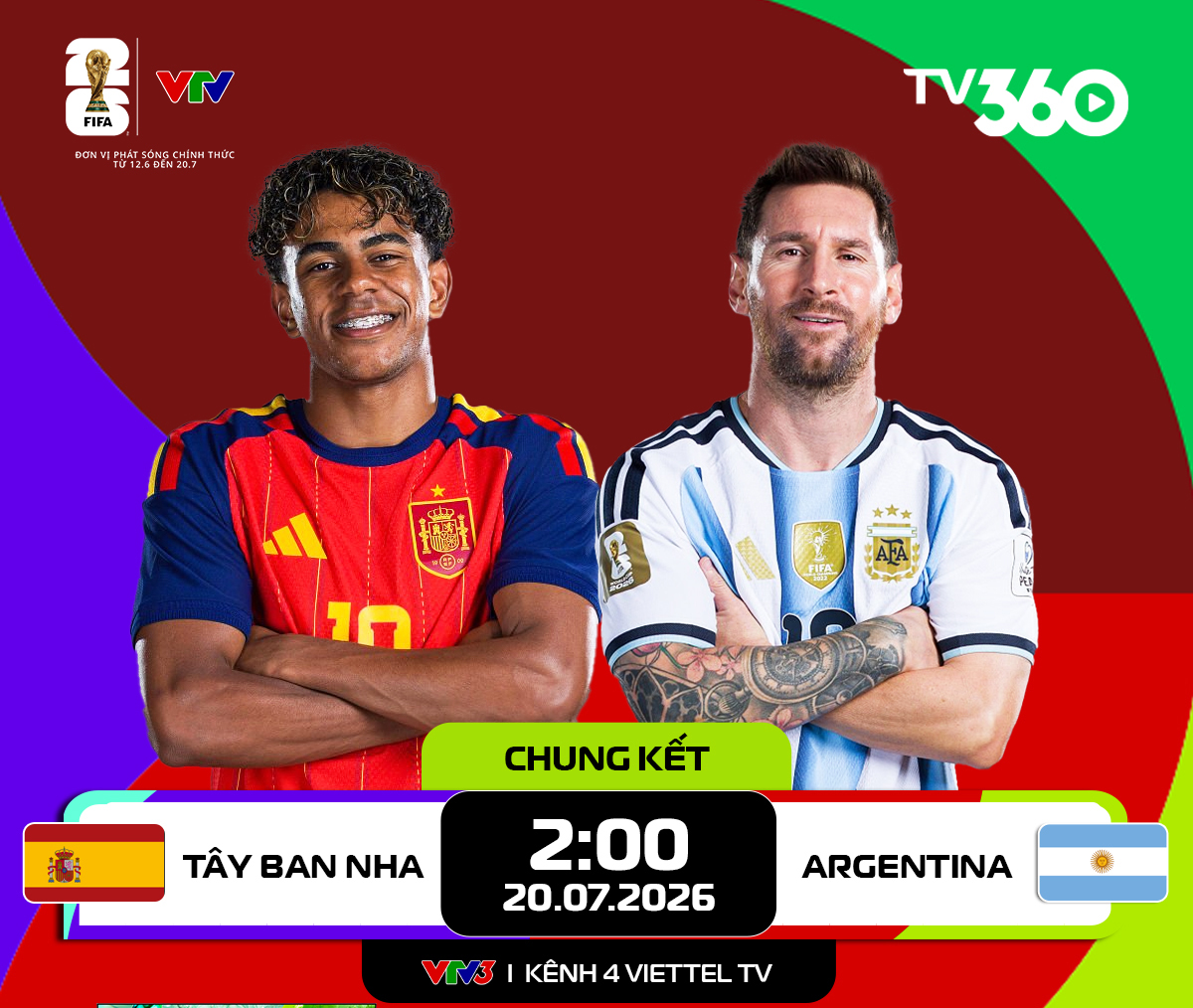 TRỰC TIẾP chung kết World Cup 2026, Tây Ban Nha và Argentina: So tài đỉnh cao

